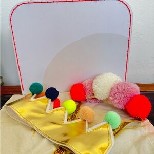 Meri Meri Pom Pom Headband, Crown & Luggage